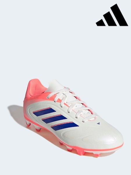 adidas White/Blue Kids Copa Pure 3 Club Firm/Multi-Ground Boots (W23926) | €44