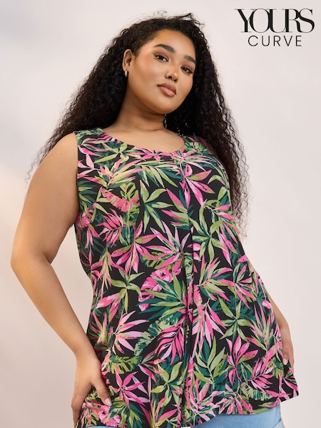 Yours Curve Pleated Front Vest (W23976) | €38