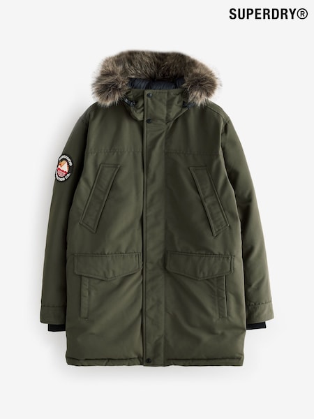 Verde - Superdry Everest Faux Parka Jacket (W24001) | 1,117 LEI