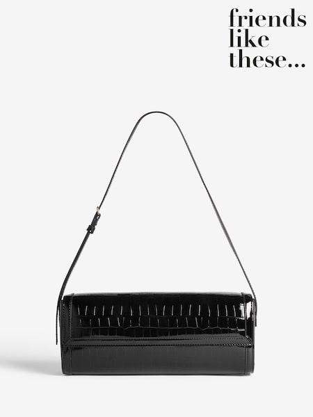 Friends Like These Black East and West Shoulder Bag (W24030) | €40