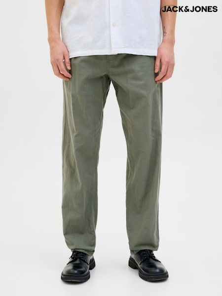 JACK & JONES Green Regular Fit Chino Trousers (W24332) | €57