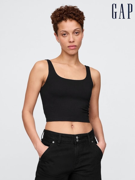 Negru - Gap Brami din Jersey CloseKnit (W24396) | 104 LEI