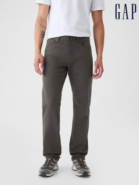 Harmaa - Gap Everyday Straight Fit Farkut (W24567) | €79