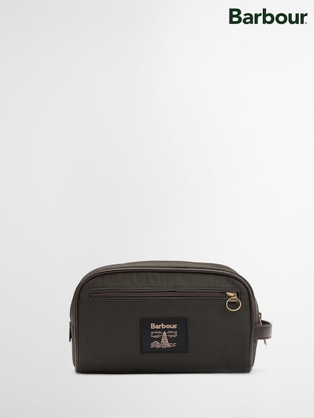 Barbour® Green Wax Washbag (W24651) | €51