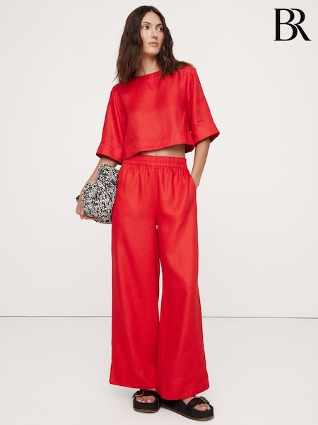 Banana Republic Linen Boat-Neck Crop Top (W24674) | 113 €
