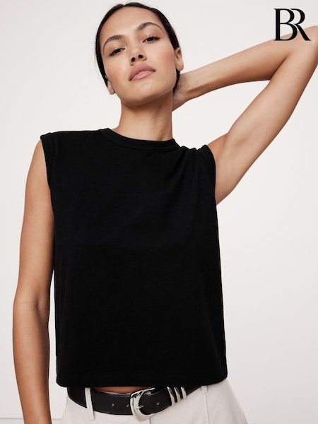 Banana Republic Black Vintage Cotton Muscle Tank (W24682) | kr357