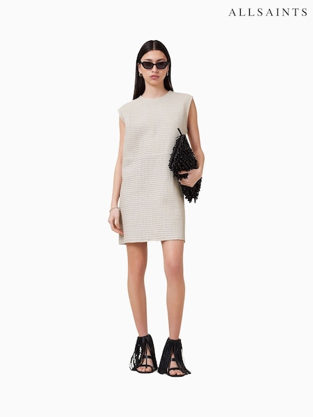 AllSaints Natural Nessa Lea Dress (W24954) | €1,149