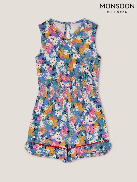 Monsoon Floral Print Sleeveless 100% Cotton Playsuit (W24964) | 164 LEI - 194 LEI