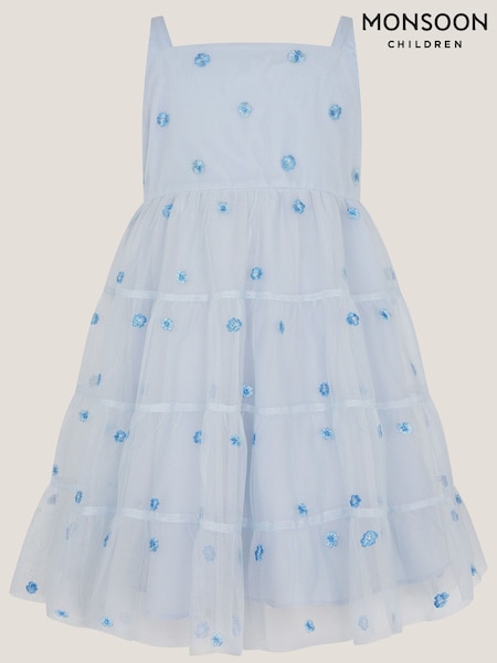 Monsoon Baby Thea Embroidered Back-bow Tiered Dress (W24967) | €66 - €69