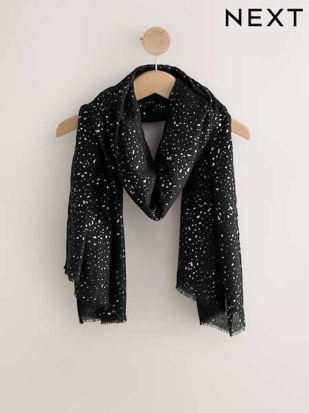 Scattered Silver Foil Lightweight Scarf (W25090) | €15.50