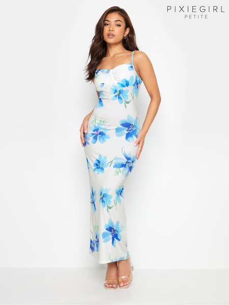 PixieGirl Petite Floral Print Maxi Slip Dress (W25145) | €11