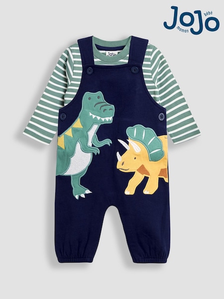 JoJo Maman Bébé Blue Dungarees Set (W25157) | €36.50 - €38