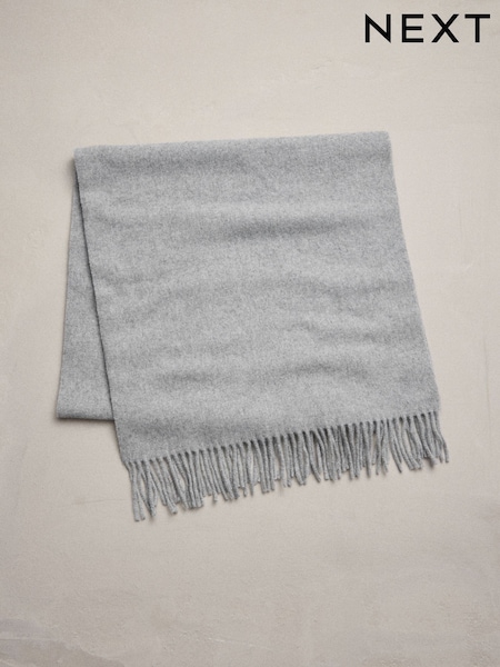 Grey Premium Made in Italy Midweight Scarf (W25326) | R$ 330