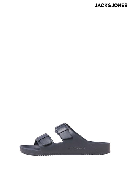 JACK & JONES Grey Buckle Sandal Sliders (W25327) | R$ 195