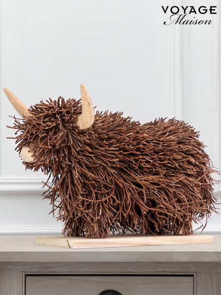 Voyage Maison Brown Hewie Wooden Sculpture (W25446) | AED1,368