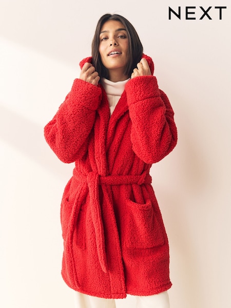 Red Teddy Dressing Gown (W25453) | €45