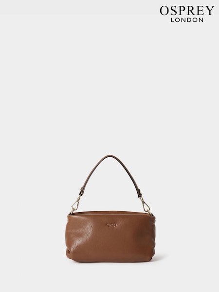 Osprey London The Carina Leather Brown Shrug (W25468) | € 217