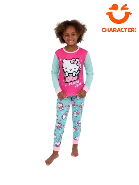 Character Pink Hello Kitty Long Sleeve Pyjamas (W25471) | kr257