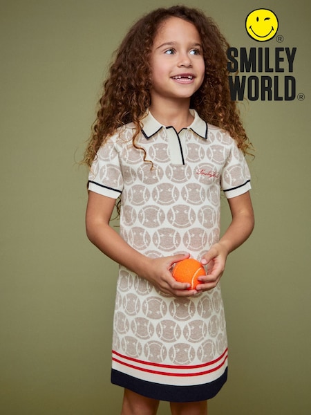Reiss Off White 4-9 yrs SmileyWorld | Reiss Knitted Polo Dress (W25667) | €100