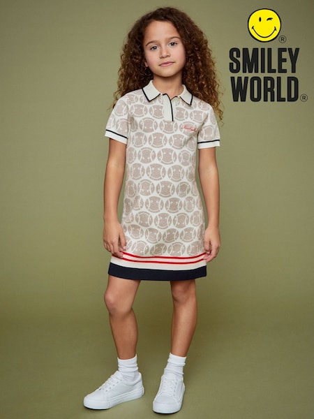 Reiss Off White 9-13 yrs SmileyWorld | Reiss Knitted Polo Dress (W25674) | €109