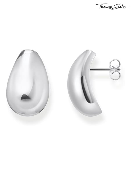 Thomas Sabo Silver Tone Rounded Earrings (W25692) | €140