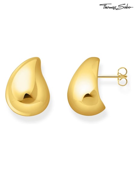 Thomas Sabo Gold Tone Timeless Shapes Drop Earrings (W25698) | €268