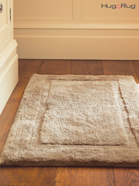 Hug Rug Teal Luxury Cotton Small Border Bathmat Rug (W25796) | €66