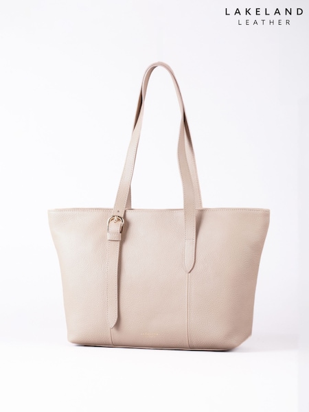 Lakeland Leather Cream Langdale Tote Bag (W25851) | $140