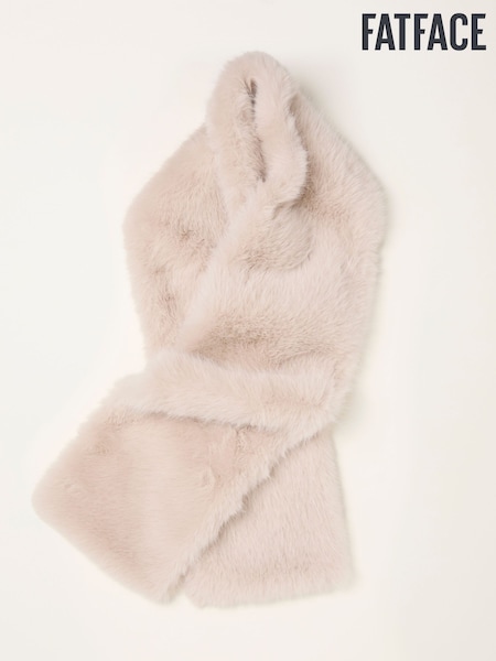 FatFace Ivory Faux Fur Scarf (W25861) | R$ 395