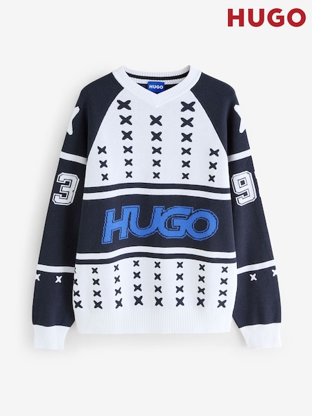 HUGO Logo Knitted Jumper (W25939) | R$ 1.375