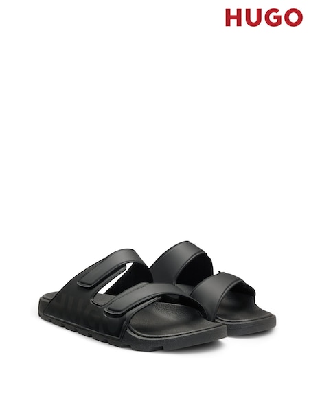 HUGO Black Logo Sandals (W25940) | R$ 780