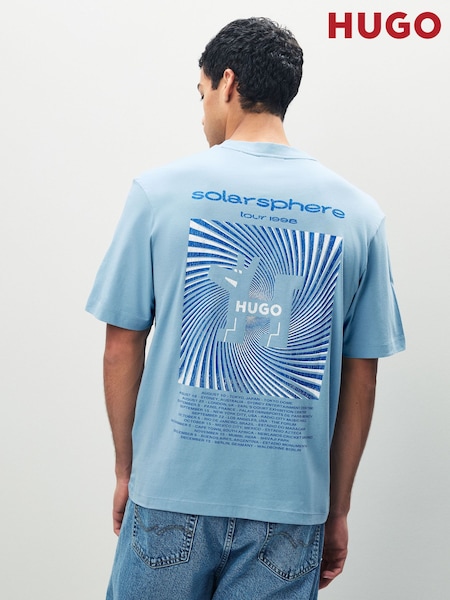 HUGO Blue Dog Print T-Shirt (W25949) | AED262