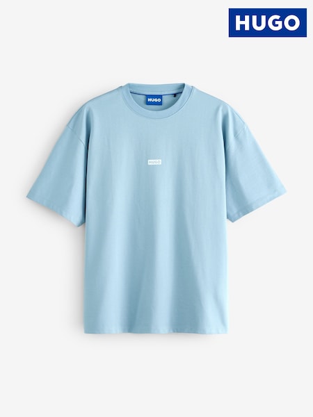 HUGO Blue Small Logo T-Shirt (W25950) | R$ 585