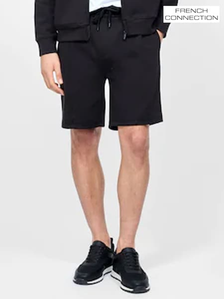 French Connection Black Blend Stretch Sweat Shorts (W26039) | €59
