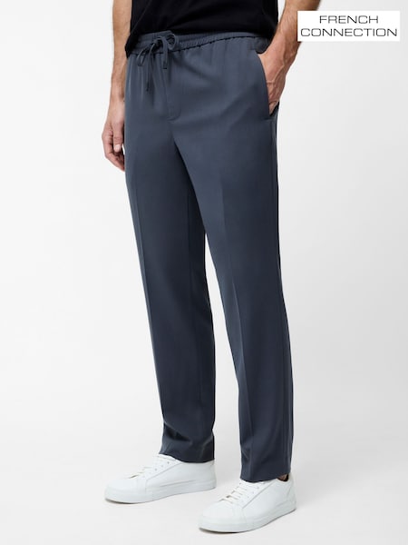 French Connection Grey Elasticated Stretch Slim Fit Trousers (W26050) | €85