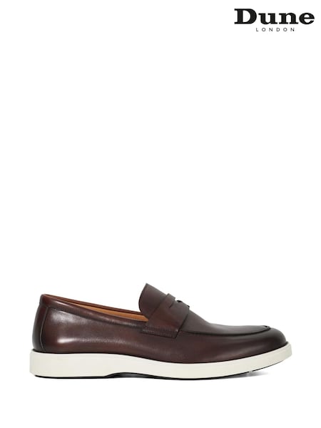 rjava - Dune London Barnstaple Casual Rubber Sole Loafers (W26178) | € 143
