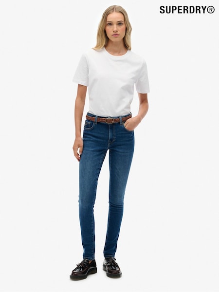 Superdry Blue Mid Rise Skinny Jeans (W26246) | €84