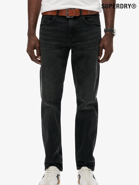 Superdry Black Vintage Slim Straight Leg Jeans (W26251) | €94