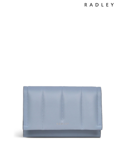 Radley Medium Blue Oak Street Quilt Flapover Purse (W26301) | ₪347