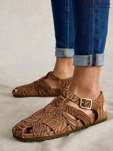 White Stuff Brown Hettie Fisherman Footbed Sandals (W26354) | 4,146 UAH