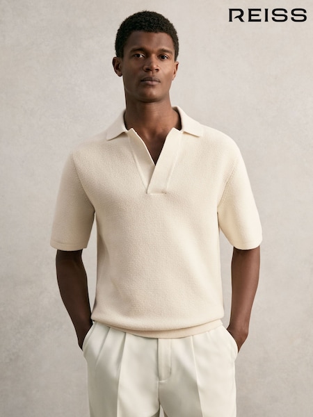 Reiss Off White Langton Polo Shirt (W26463) | €145