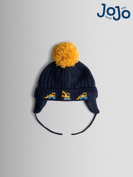 JoJo Maman Bébé Navy Digger Appliqué Hat (W26481) | AED96