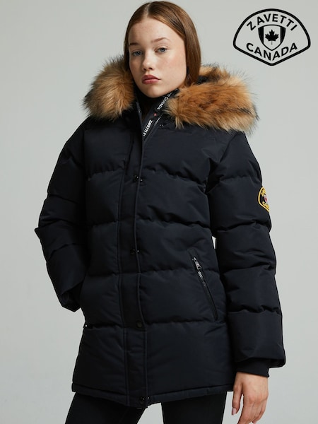 Zavetti Canada Girls Fiorella Puffer Parka Black Jacket (W26490) | 141 €