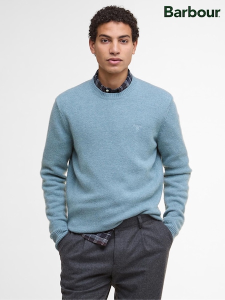 Barbour® Blue Covent Crew Neck Jumper (W26592) | €190