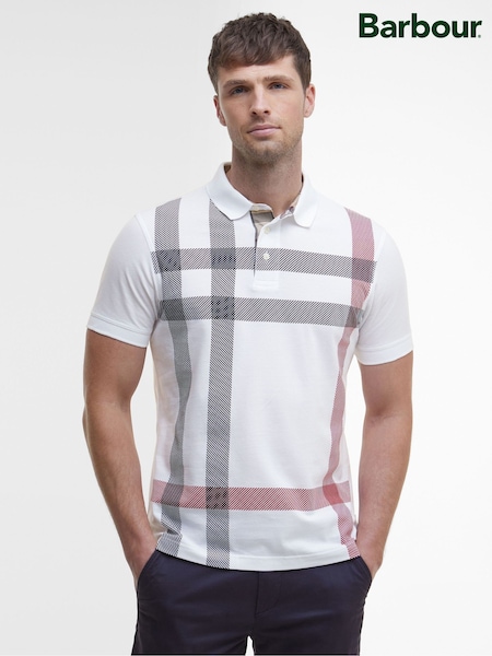 Barbour® White Blaine Tailored Polo Shirt (W26600) | €82.50