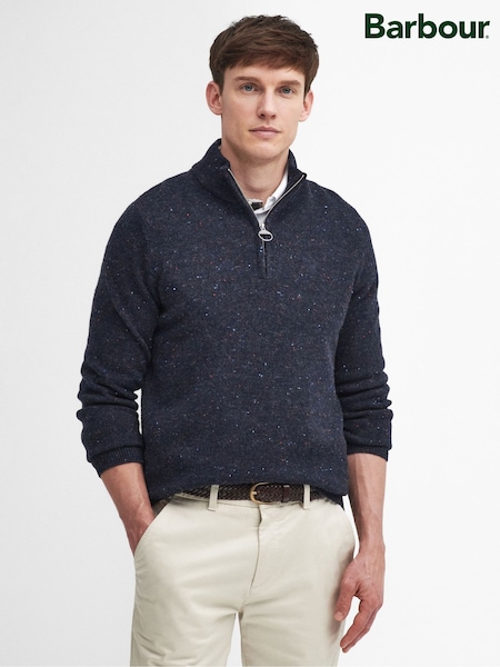 Barbour® Navy Tainsbury Half Zip Sweater (W26625) | €127.50