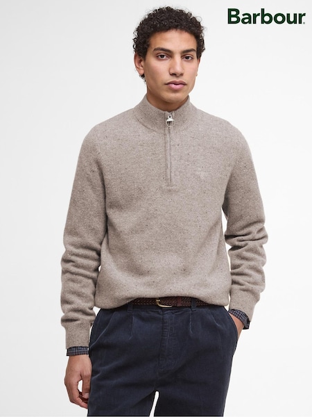 Barbour® Natural Tainsbury Half Zip Sweater (W26628) | €127.50