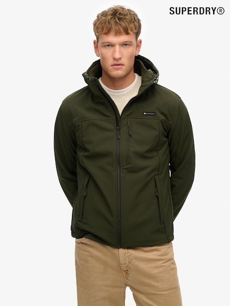 Superdry Green Hooded Soft Shell Trekker Jacket (W26631) | R$ 840