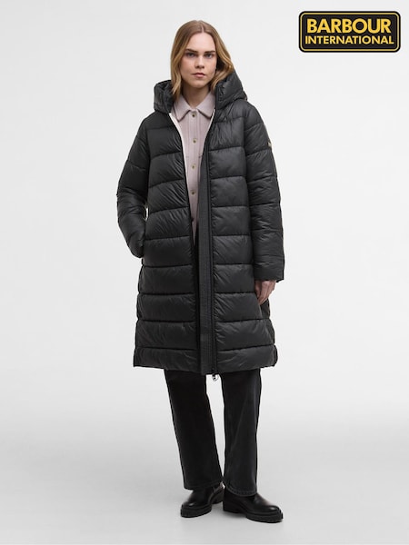 Barbour® International Black Olivios Puffer Coat (W26650) | €318