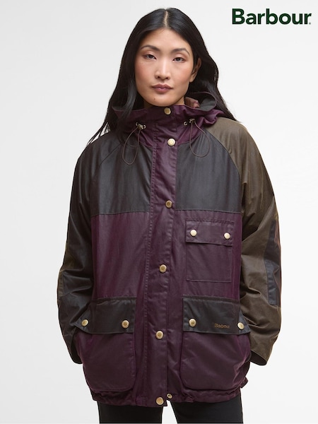 Barbour® Purple Keeley Wax Jacket (W26660) | €381